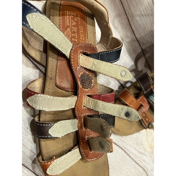 Spring Step L'Artiste Jerlene Leather Gladiator Sandals Women Size 41/US 9.5/10 - Picture 2 of 6